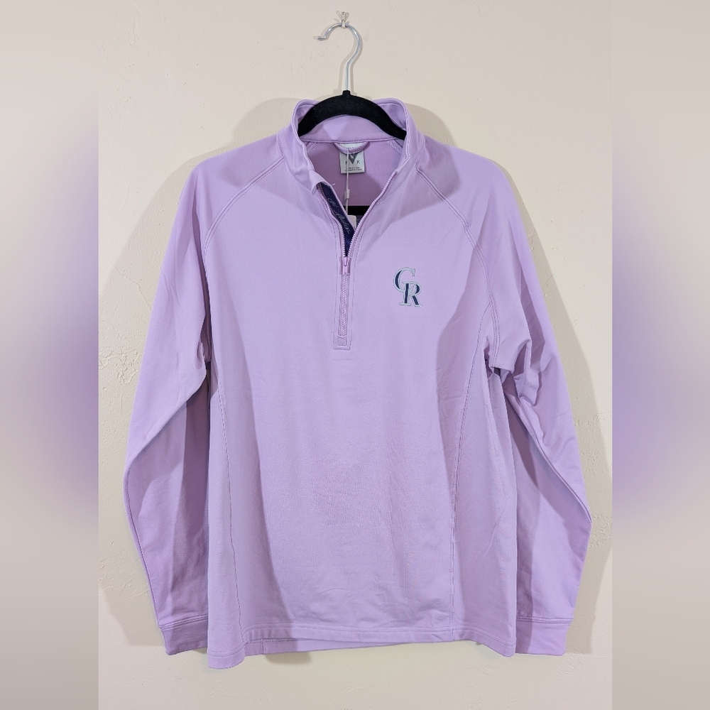 Levelwear Colorado Rockies 1/4 Zip Pullover M Purple MLB